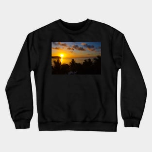 Beautiful sunset in Bora Bora Crewneck Sweatshirt